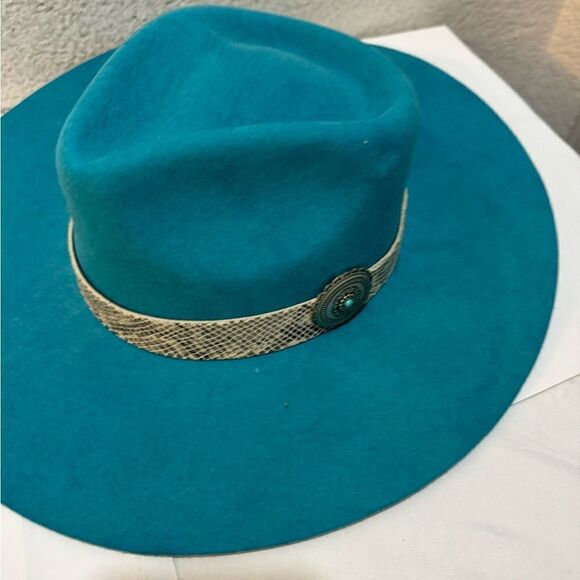 Charlie 1 Horse Turquoise White Sands Felt Hat size M - Picture 11 of 12